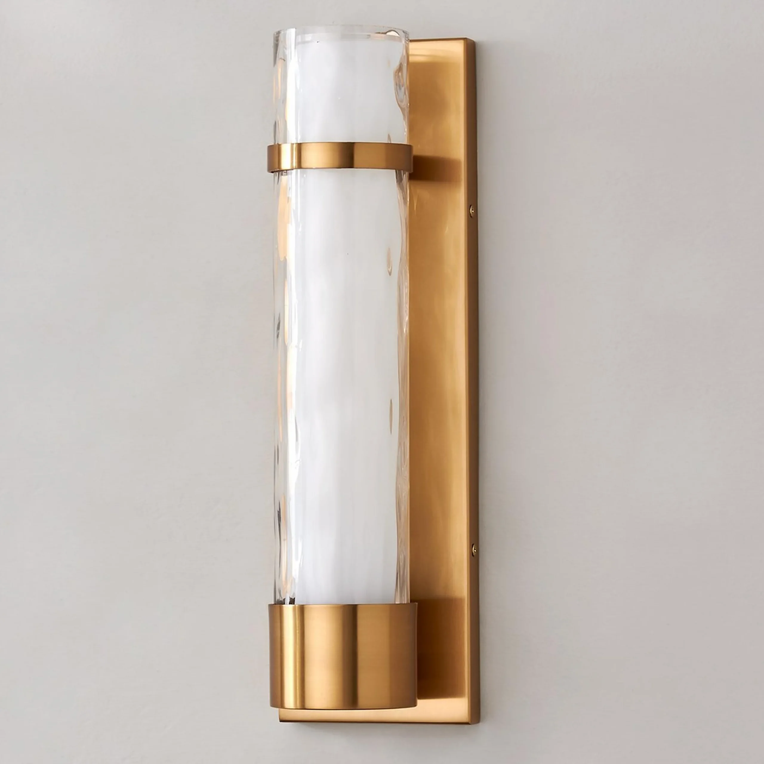 Wave Pattern Glass Sconce - Large