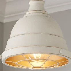 Weathered Industrial Caged Pendant - 1 Light