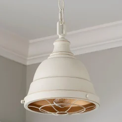 Weathered Industrial Caged Pendant - 1 Light