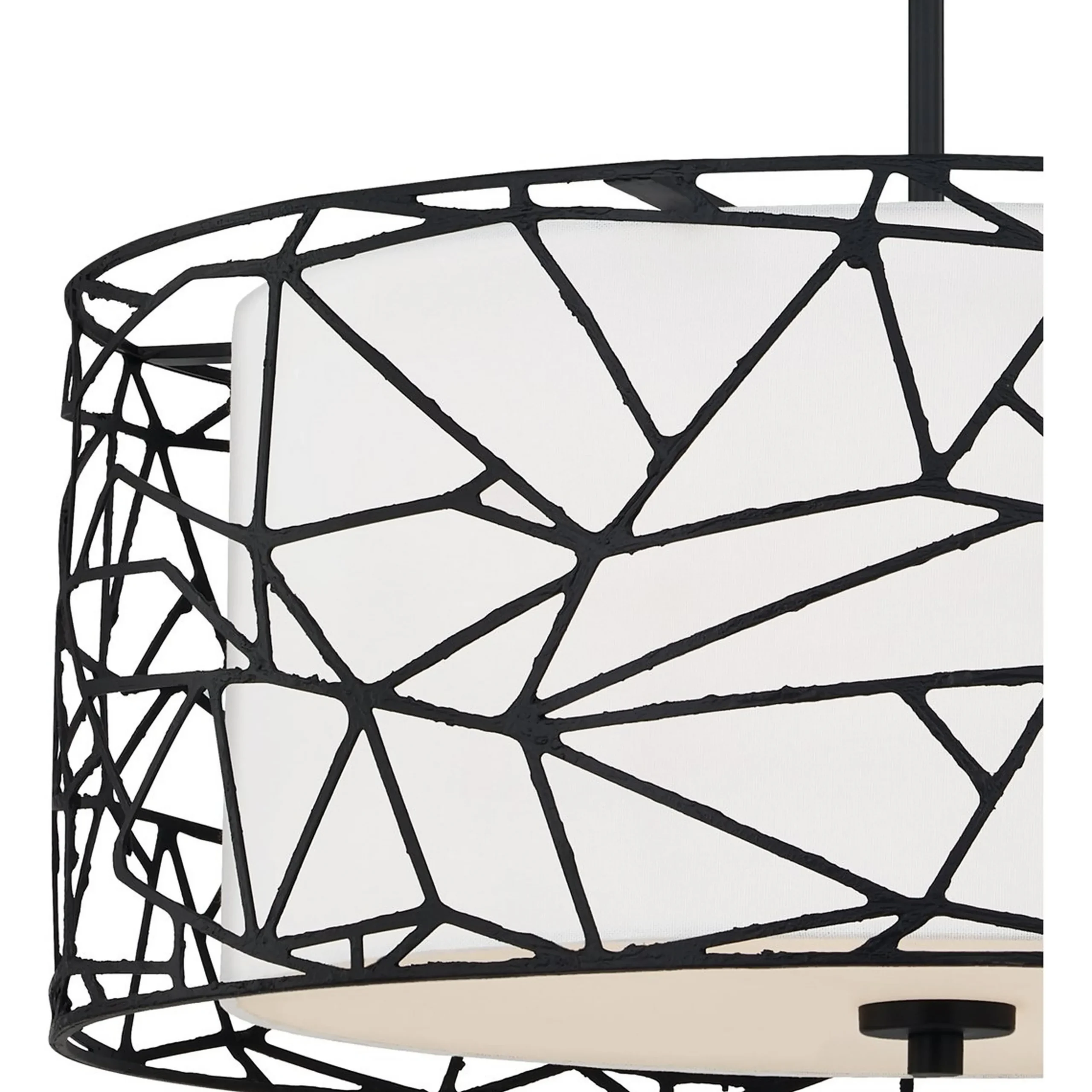 Webbed Cage Drum Pendant