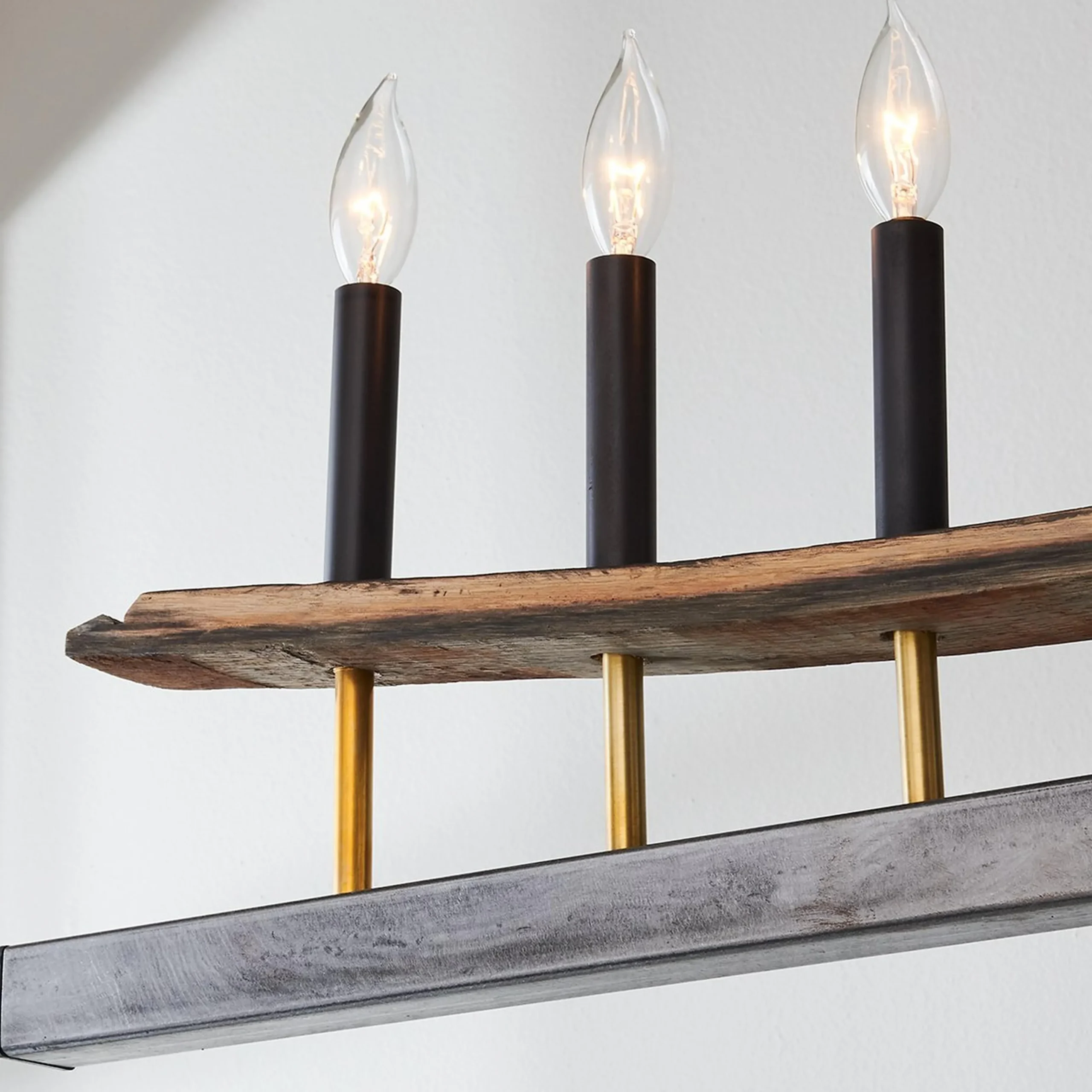 Wendy Umanoff Whiskey Barrel Stave Chandelier