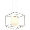 Wire Frame Prism Pendant - Square