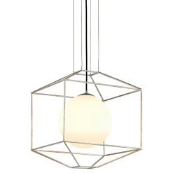 Wire Frame Prism Pendant - Square