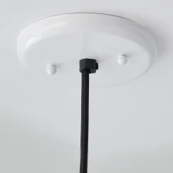 Wood Capped Warehouse Pendant