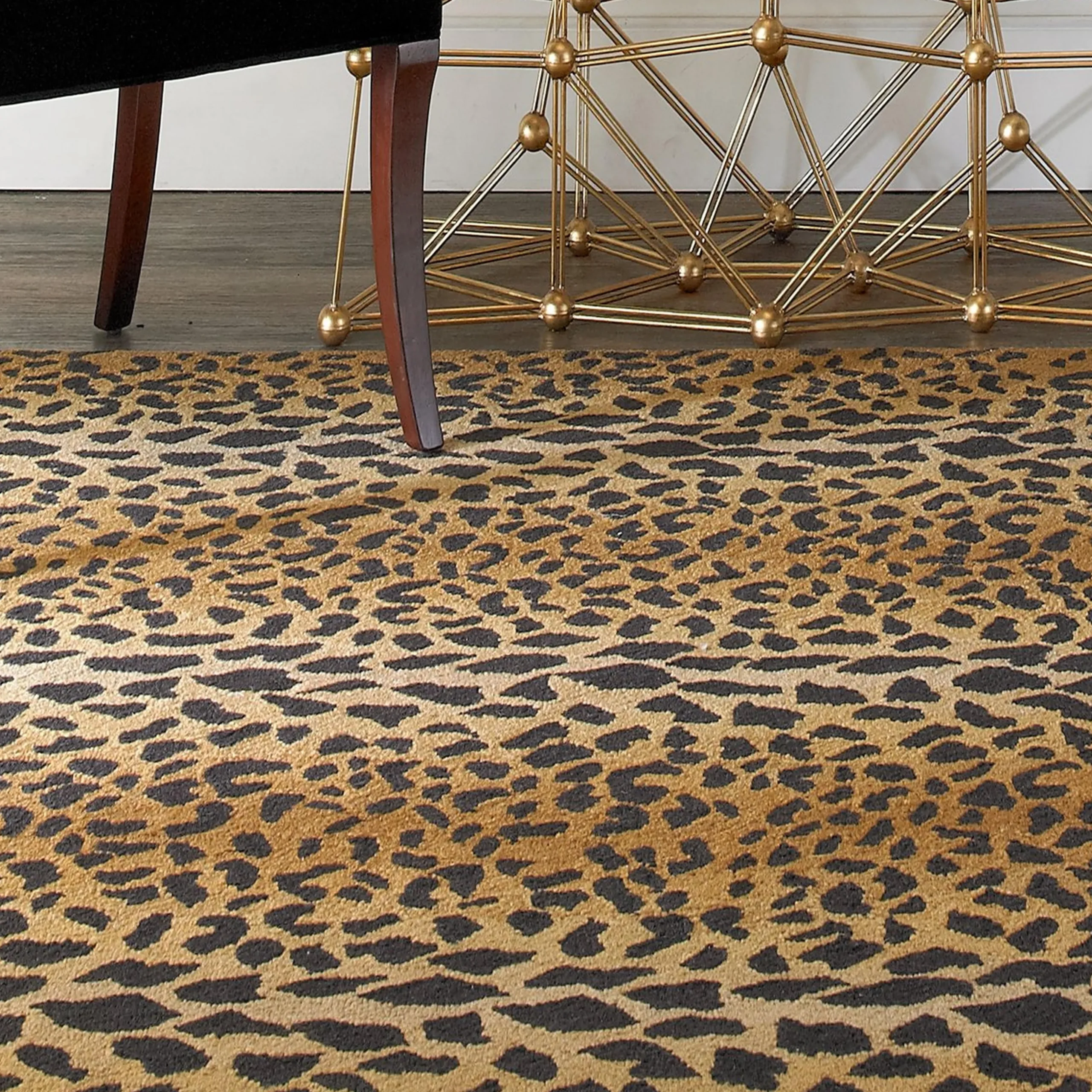 Wool Leopard Rug