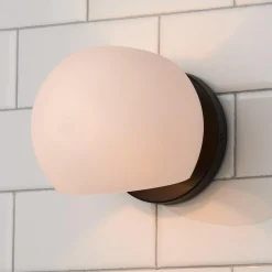 Xaviero Glass Bath Sconce - Opal