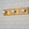 Xaviero Glass Vanity Light - 3 Light - Clear