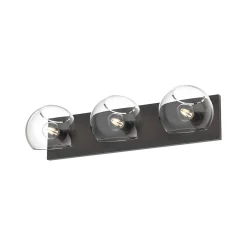 Xaviero Glass Vanity Light - 3 Light - Clear