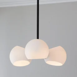 Xaviero Transitional Glass Chandelier - 3 Light - Opal