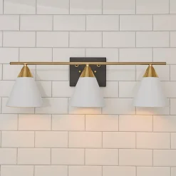 Young House Love Clad Cone Vanity Light - 3 Light