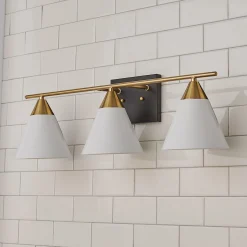 Young House Love Clad Cone Vanity Light - 3 Light