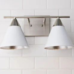 Young House Love Clad Cone Vanity Light - 2 Light