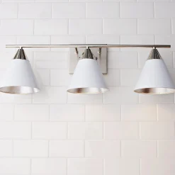 Young House Love Clad Cone Vanity Light - 3 Light