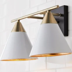 Young House Love Clad Cone Vanity Light - 2 Light