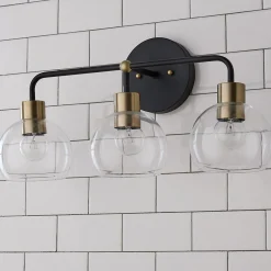 Young House Love Clear Glass Bubble Vanity Light - 3 Light