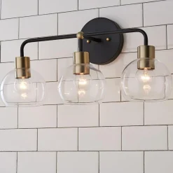 Young House Love Clear Glass Bubble Vanity Light - 3 Light