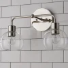 Young House Love Clear Glass Bubble Vanity Light - 2 Light