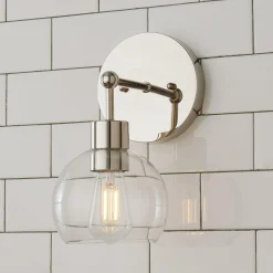 Young House Love Clear Glass Bubble Sconce