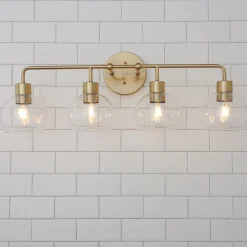 Young House Love Clear Glass Bubble Vanity Light - 4 Light