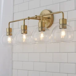 Young House Love Clear Glass Bubble Vanity Light - 4 Light