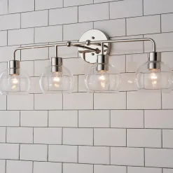 Young House Love Clear Glass Bubble Vanity Light - 4 Light