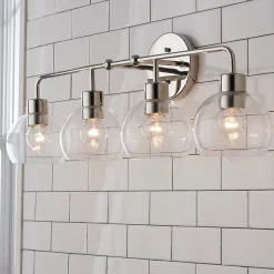 Young House Love Clear Glass Bubble Vanity Light - 4 Light