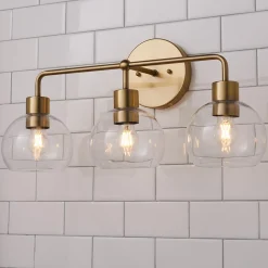 Young House Love Clear Glass Bubble Vanity Light - 3 Light