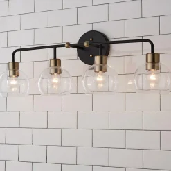 Young House Love Clear Glass Bubble Vanity Light - 4 Light