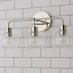 Young House Love Clear Glass Bubble Vanity Light - 3 Light