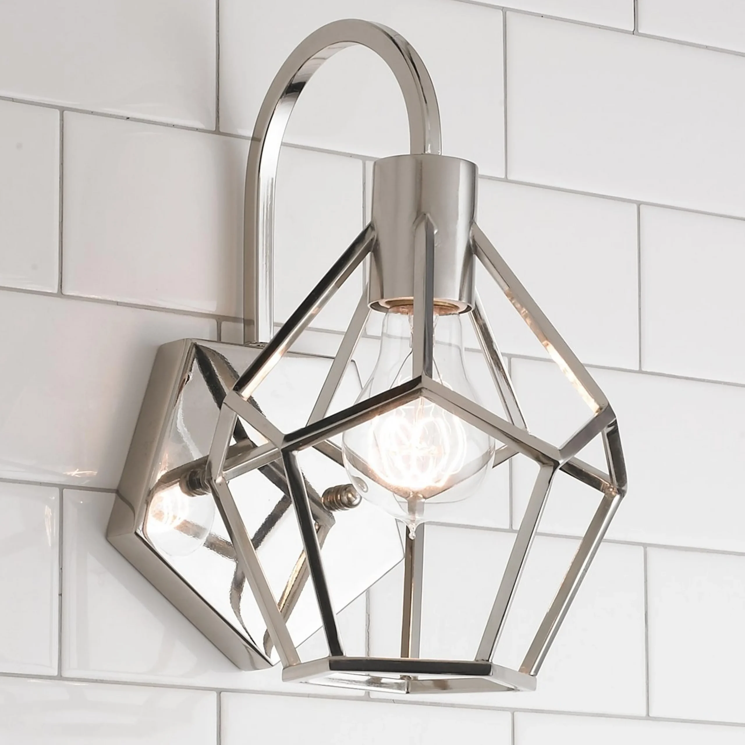 Young House Love Geometric Diamond Sconce