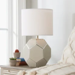 Young House Love Hexagon Glass Table Lamp