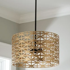 Young House Love Metal Strap Convertible Chandelier