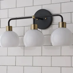 Young House Love Opal Glass Bubble Vanity Light - 3 Light