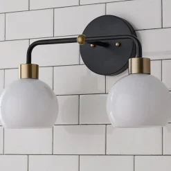 Young House Love Opal Glass Bubble Vanity Light - 2 Light