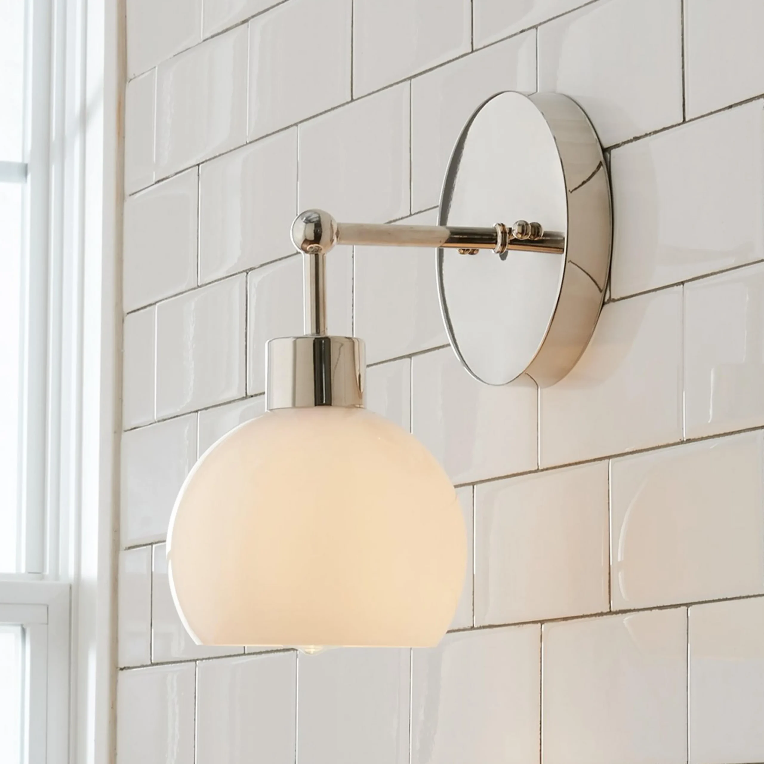 Young House Love Opal Glass Bubble Sconce