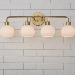 Young House Love Opal Glass Bubble Vanity Light - 4 Light