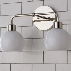 Young House Love Opal Glass Bubble Vanity Light - 2 Light