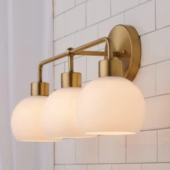 Young House Love Opal Glass Bubble Vanity Light - 3 Light