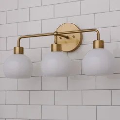 Young House Love Opal Glass Bubble Vanity Light - 3 Light