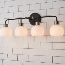Young House Love Opal Glass Bubble Vanity Light - 4 Light