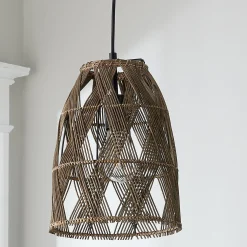 Young House Love Wicker Bell Pendant