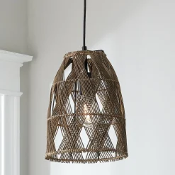 Young House Love Wicker Bell Pendant