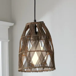 Young House Love Wicker Bell Pendant
